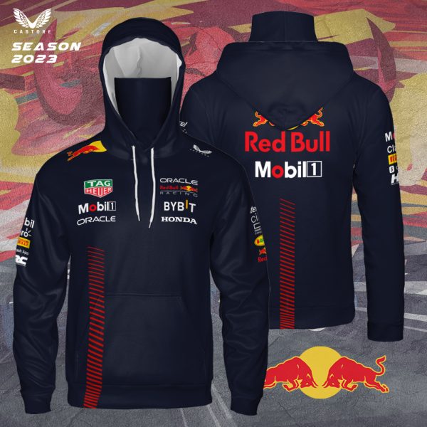 Red Bull Racing F1 3D Hoodie With Mask - TANTN 3391