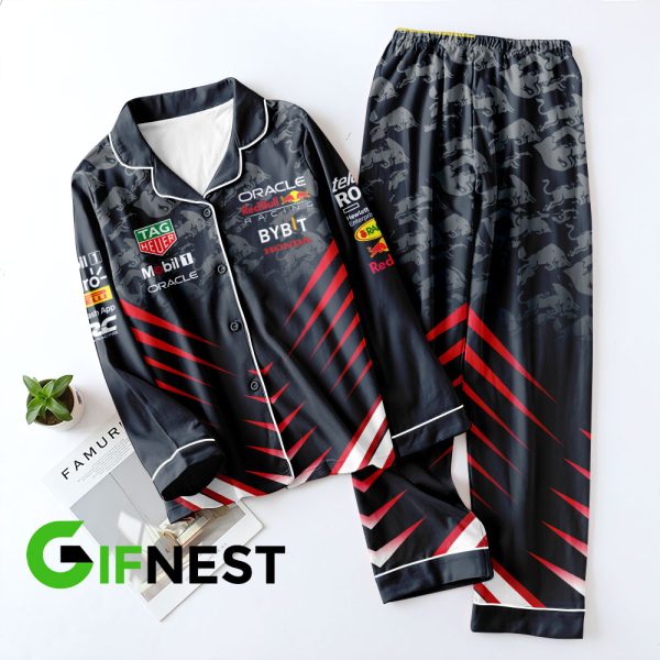 Red Bull Racing F1 Button Down Pajamas Set – HOATTT 3917