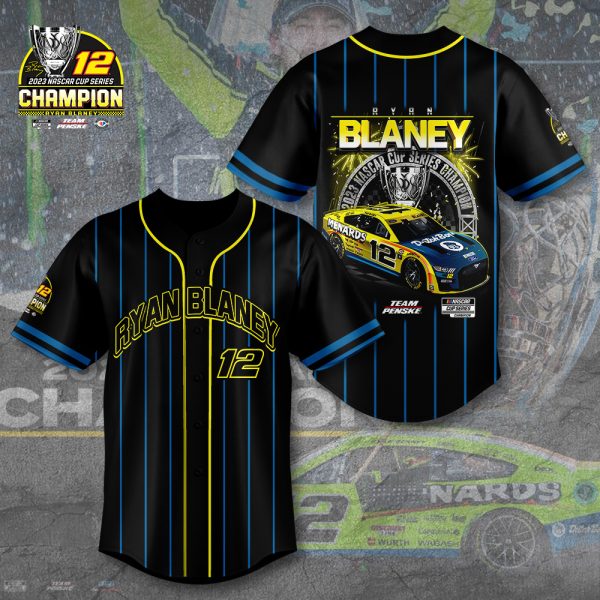 Ryan Blaney x Team Penske Baseball Jersey - TANTN 3197