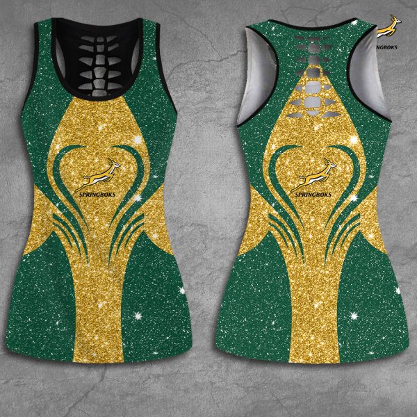 South Africa National Rugby Union Team Springboks Hollow Tank Top Leggings - TANTN 3213