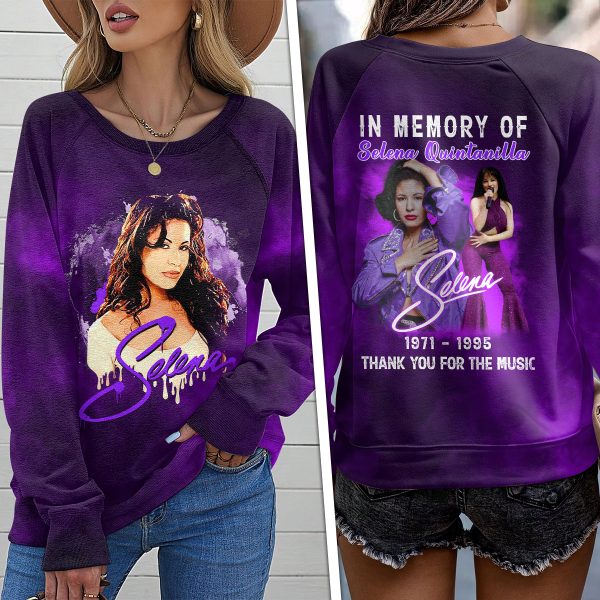 Selena Quintanilla Pérez Round Neck Raglan Sleeve Sweatshirt – VANDH 1790