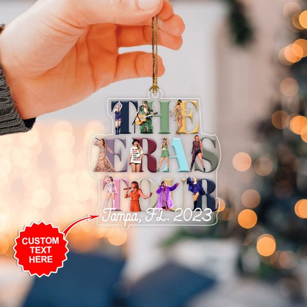 Personalized Taylor Swift Custom Shape Clear 1-sided Acrylic Ornament - MAITM 4910