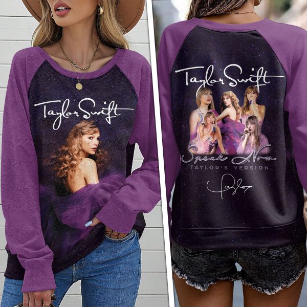 Taylor Swift Round Neck Raglan Sleeve Sweatshirt – HOATT 3856