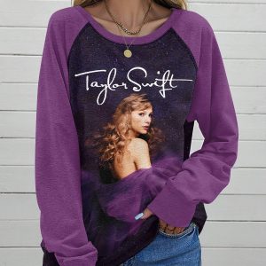 Taylor Swift Round Neck Raglan Sleeve Sweatshirt – HOATT 3856