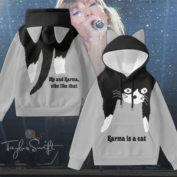 Taylor Swift 3D Hoodie With Decorative Ears - VANDH 1740