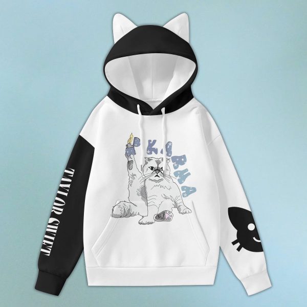 Taylor Swift 3D Hoodie With Decorative Ears - VANDH 1742