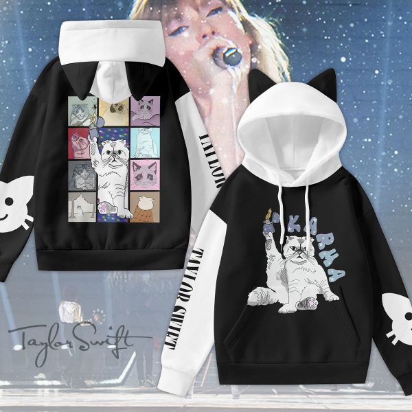 Taylor Swift 3D Hoodie With Decorative Ears - VANDH 1742