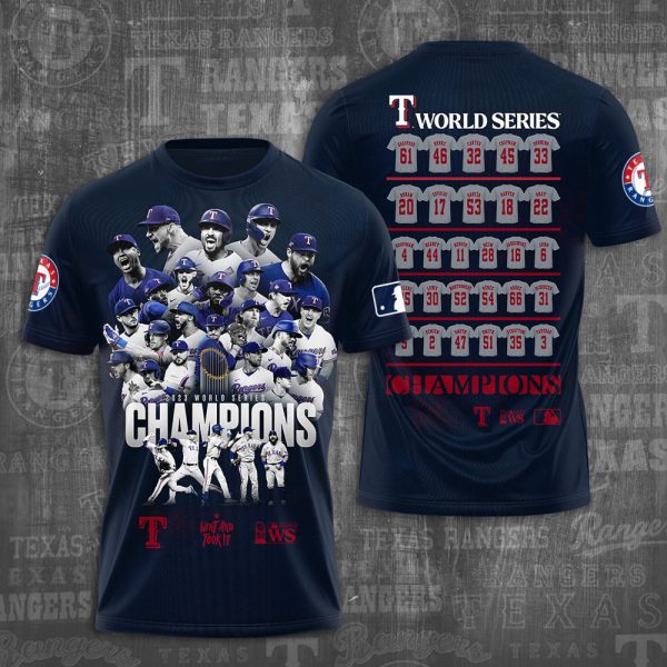 Texas Rangers 3D Apparel - NGHIAVT 0920