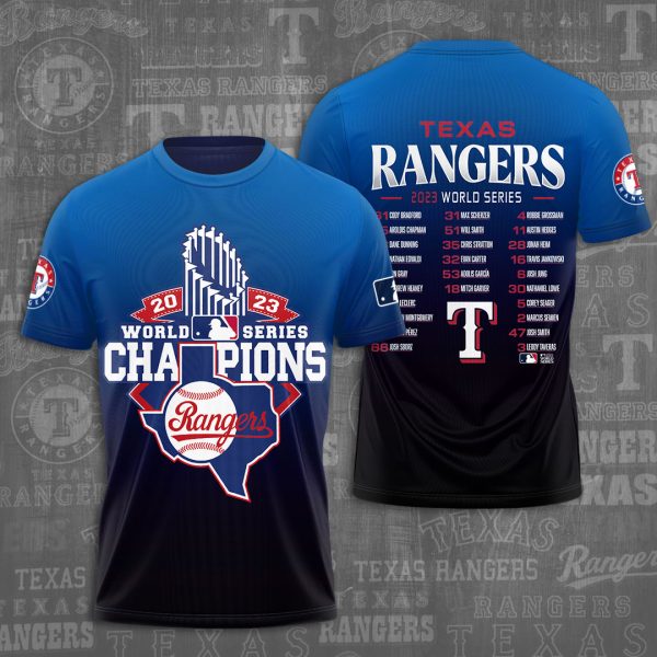 Texas Rangers 3D Apparel - NGHIAVT 0917