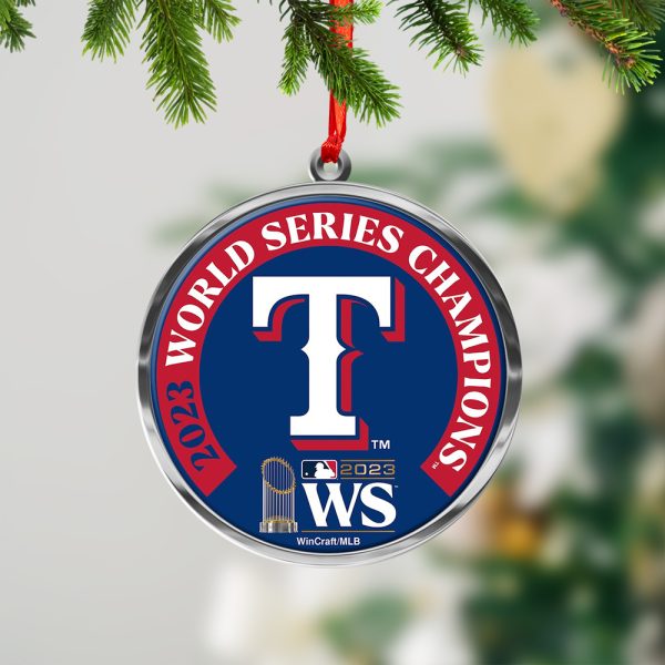 Texas Rangers Custom Shape 1-sided Acrylic Ornament - TANTN 3030.1