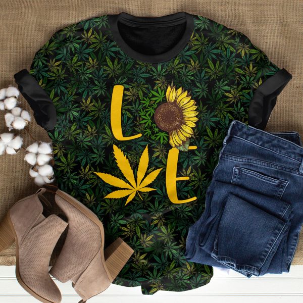 Weed 3D T-Shirt - VANDH 1782