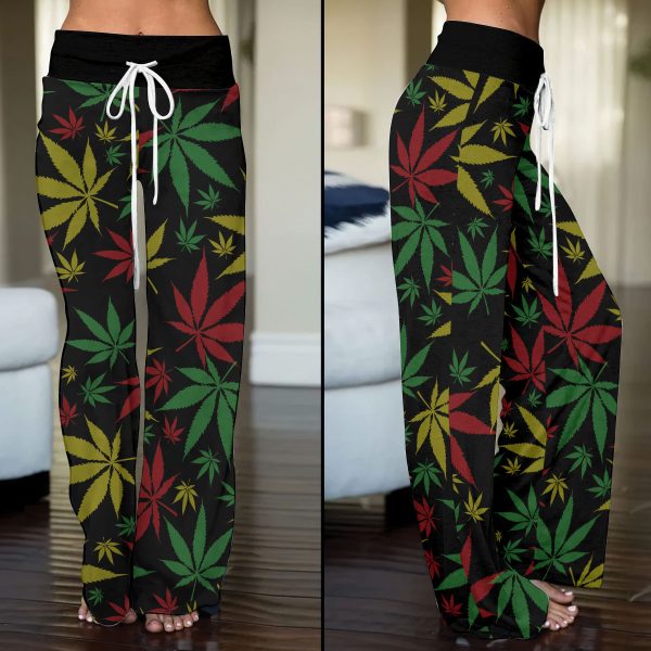 Weed High-Waisted Straight-Leg Trousers - VANDH 1623.1