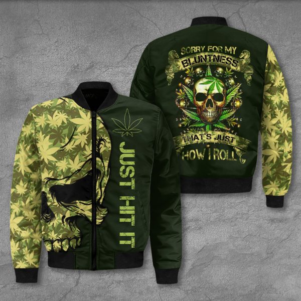 Weed 3D Bomber Jacket - VANDH 1642