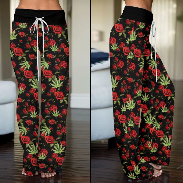 Weed High-Waisted Straight-Leg Trousers - VANDH 1629.1