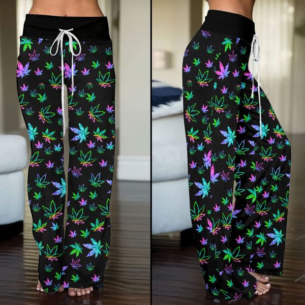 Weed High-Waisted Straight-Leg Trousers - VANDH 1635.1