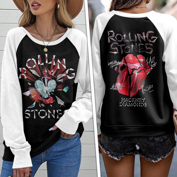 The Rolling Stones Round Neck Raglan Sleeve Sweatshirt – ANHNV 3187