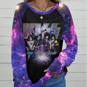 Kiss Band Round Neck Raglan Sleeve Sweatshirt – ANHNV 3340