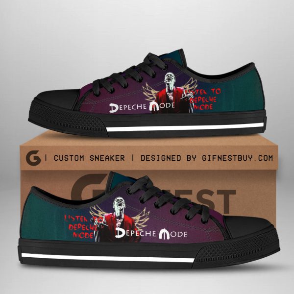 Depeche Mode Low Top Canvas Shoes - ANHNV 3456