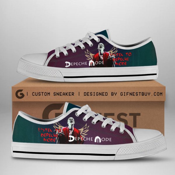 Depeche Mode Low Top Canvas Shoes - ANHNV 3456