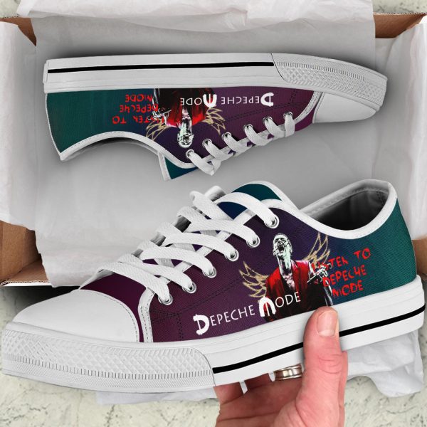 Depeche Mode Low Top Canvas Shoes - ANHNV 3456