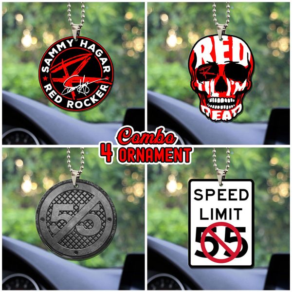 4PCS Sammy Hagar Custom Shape 1-sided Car Ornament - ANHNV 3490