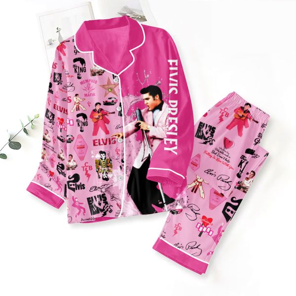 Elvis Presley Button Down Pajamas Set – ANHNV 3526