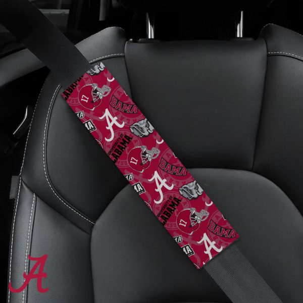 Alabama Crimson Tide Football Seat Belt Cover 2PCS - TANTN 3608