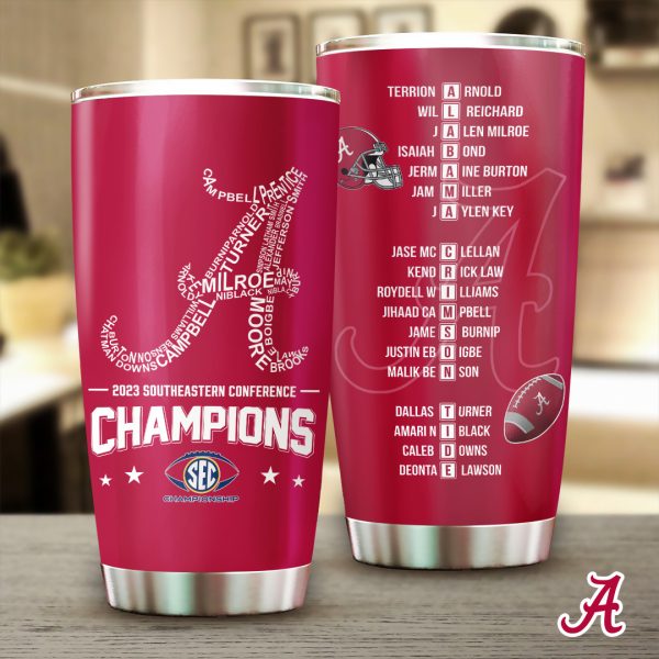 Alabama Crimson Tide Football Tumbler Cup - TANTN 3887