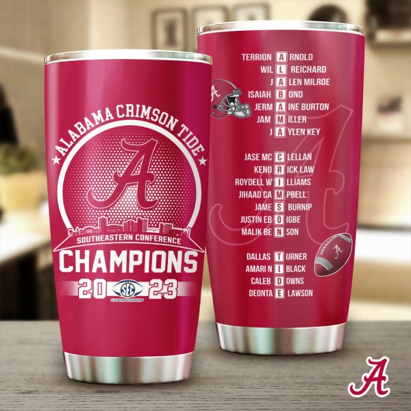 Alabama Crimson Tide Football Tumbler Cup - TANTN 3890