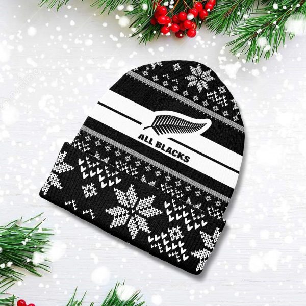 New Zealand National Rugby Union Team All Blacks Beanie Hat - TANTN 3764