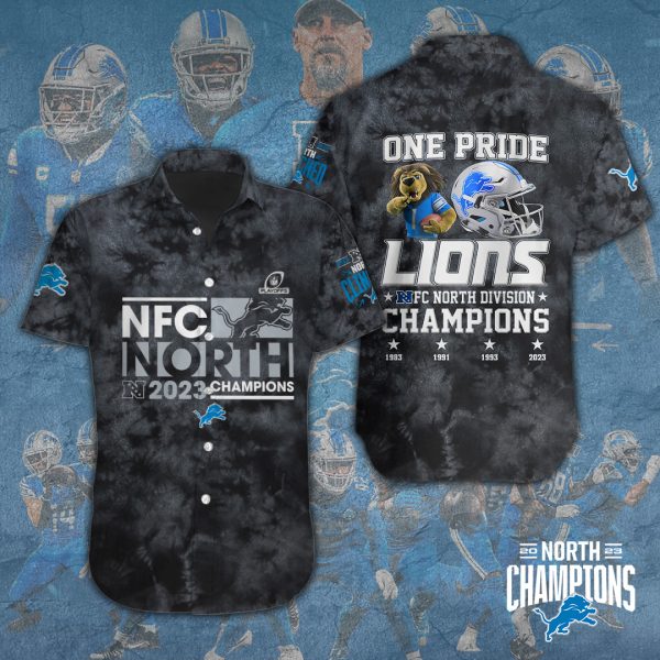 Detroit Lions Short Sleeve Dress Shirt - TANTN 3848