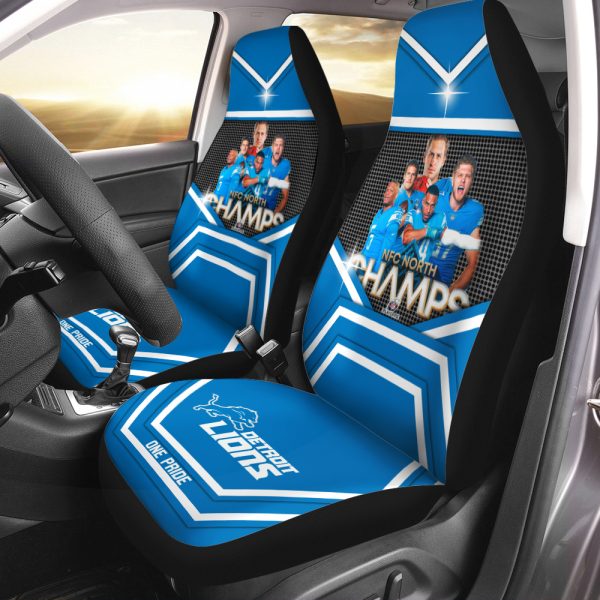 Detroit Lions 2PCS Car Seat Cover - HOATT 4112