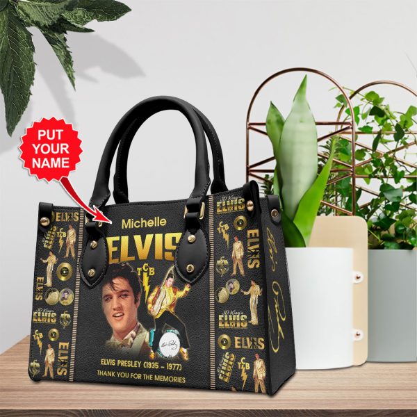 Personalized Elvis Presley Leather HandBag - VANDH 2073