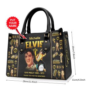 Personalized Elvis Presley Leather HandBag - VANDH 2073