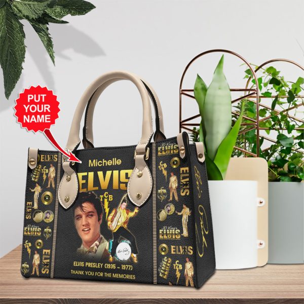 Personalized Elvis Presley Leather HandBag - VANDH 2073