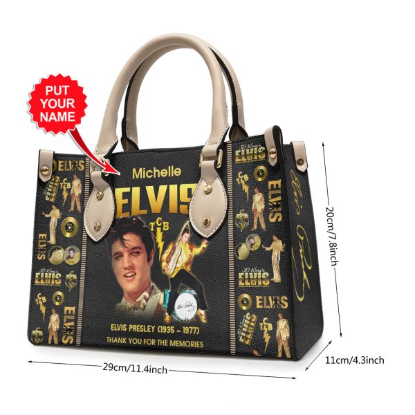 Personalized Elvis Presley Leather HandBag - VANDH 2073