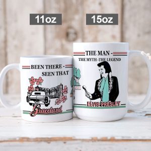 Personalized Elvis Presley White Ceramic Mug - VANDH 1961