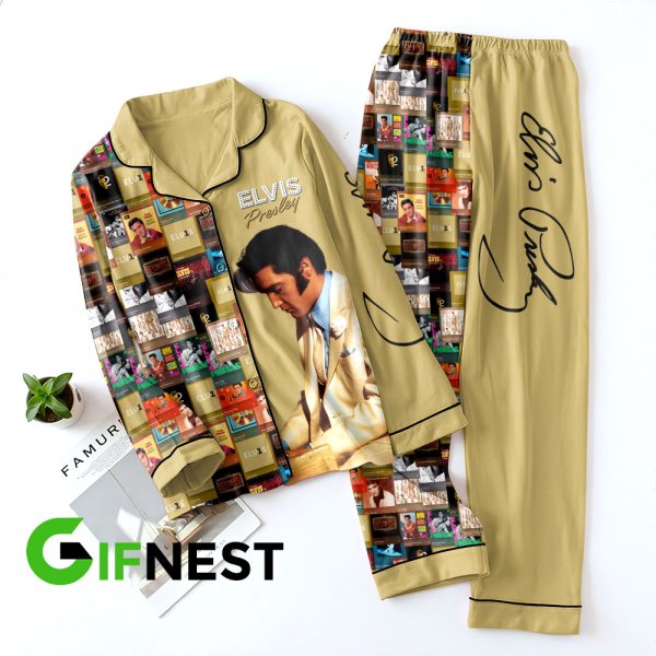 Elvis Presley Button Down Pajamas Set – MAITM 5075