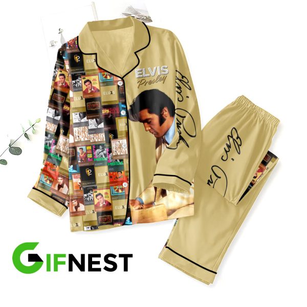 Elvis Presley Button Down Pajamas Set – MAITM 5075