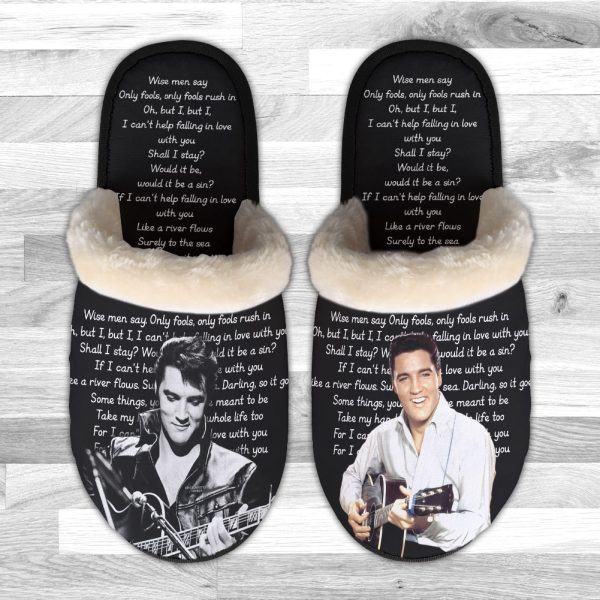 Elvis Presley Lightweight Plush Slippers - VANDH 1847