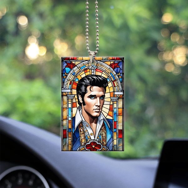 Elvis Presley Custom Shape 2-sided Acrylic Car Ornament – TANTN 3591