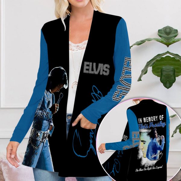 Elvis Presley Women’s Patch Pocket Cardigan – MAITM 5220