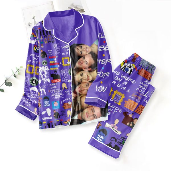 Friends Button Down Pajamas Set – MAITM 5221