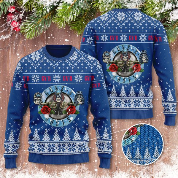 Guns N' Roses 3D Ugly Sweater - NGHIAVT 1111