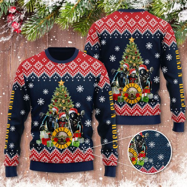 Guns N' Roses 3D Ugly Sweater - NGHIAVT 1114