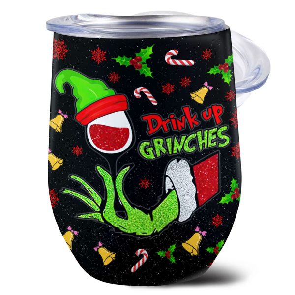 Personalized Grinch Wine Tumbler - VANDH 1840