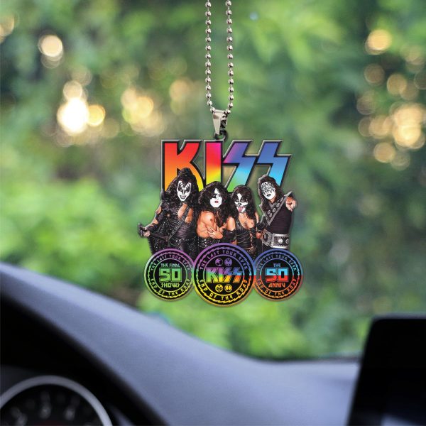 Kiss Band Custom shape 1-sided Acrylic Car Ornament - HOATT 4100