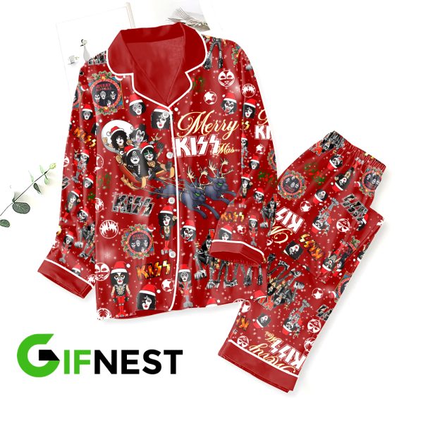 Kiss Band Button Down Pajamas Set - HOATT 3968