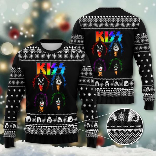 Kiss Band 3D Ugly Sweater - HOATT 4045