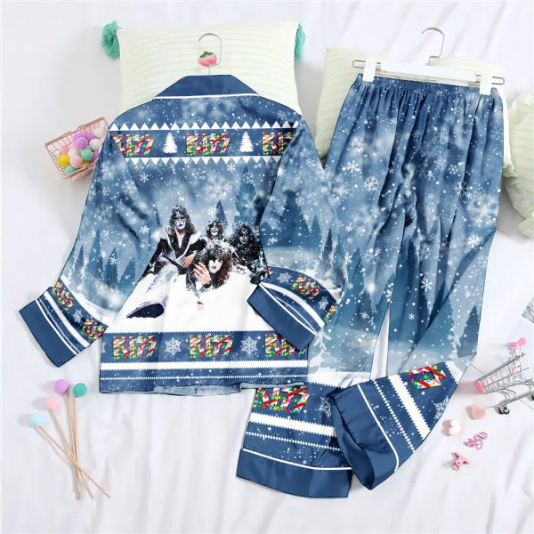 Kiss Band Button Down Pajamas Set - MAITM 5048